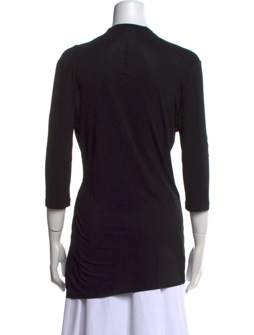 Rick Owens Cowl Neck Three-Quarter Sleeve Top