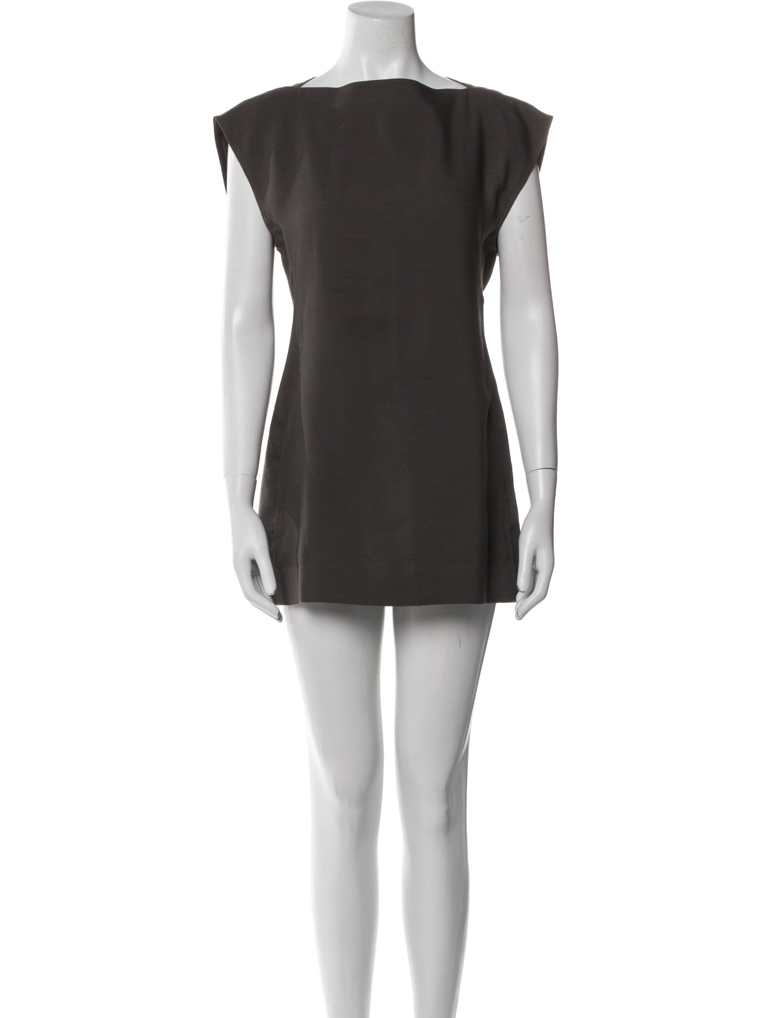 Rick Owens Virgin Wool Mini Dress