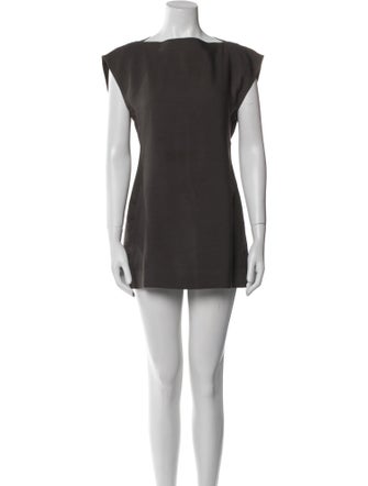Rick Owens Virgin Wool Mini Dress
