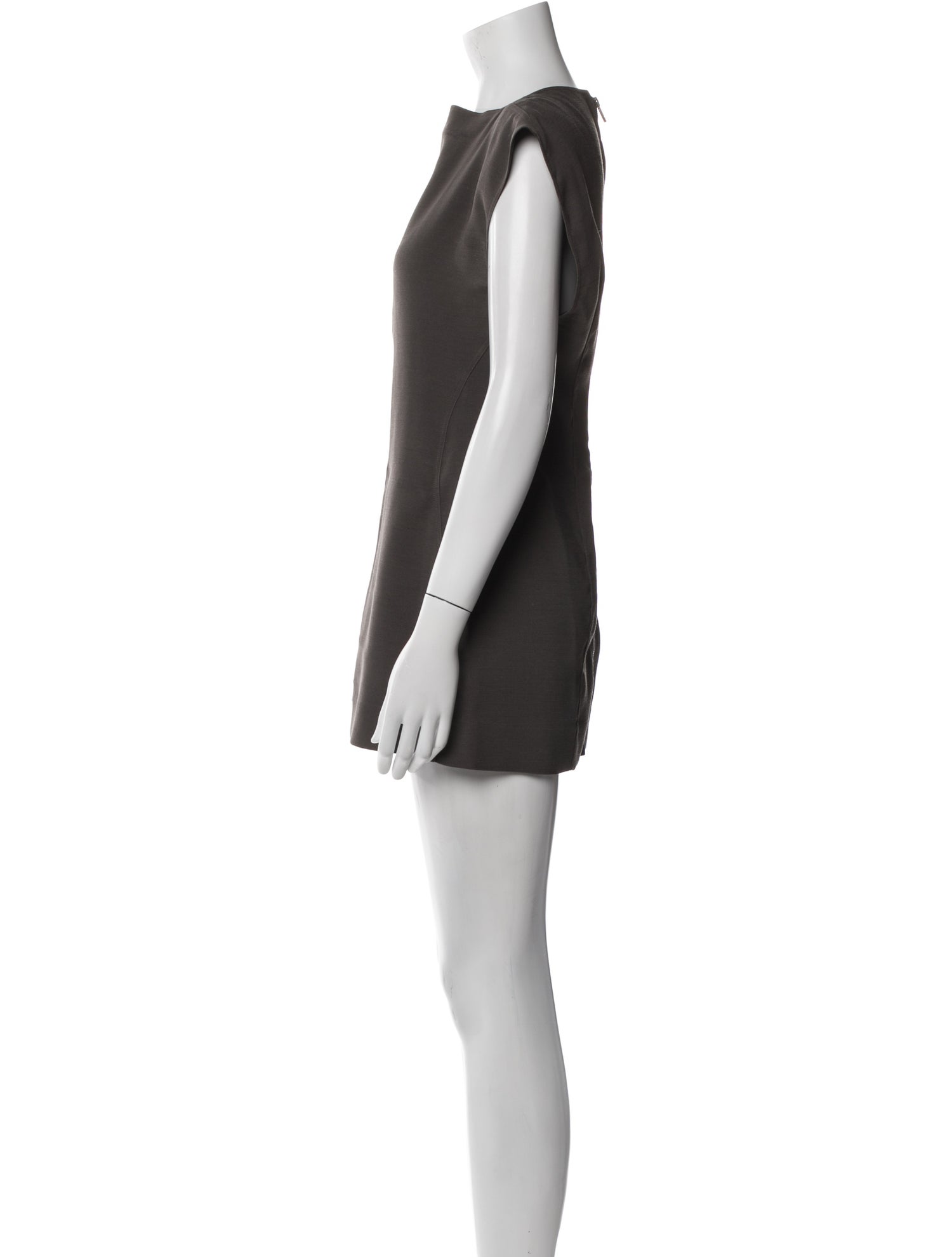 Rick Owens Virgin Wool Mini Dress