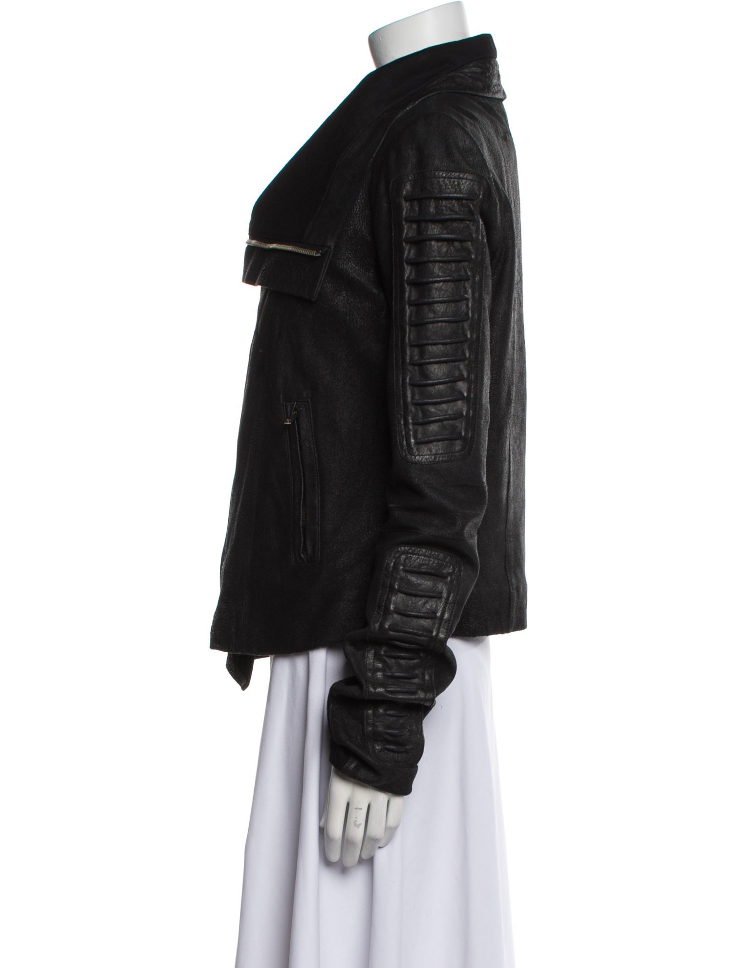 Rick Owens Lamb Leather Biker Jacket