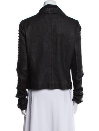 Rick Owens Lamb Leather Biker Jacket