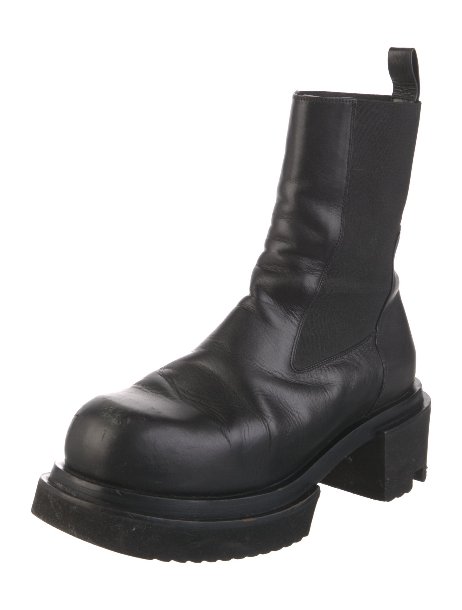 Rick Owens 2023 'Luxor' Beatle Bogun Chelsea Boots