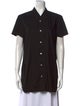 Rick Owens Short Sleeve Button-Up Top