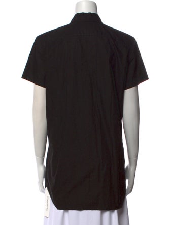 Rick Owens Short Sleeve Button-Up Top