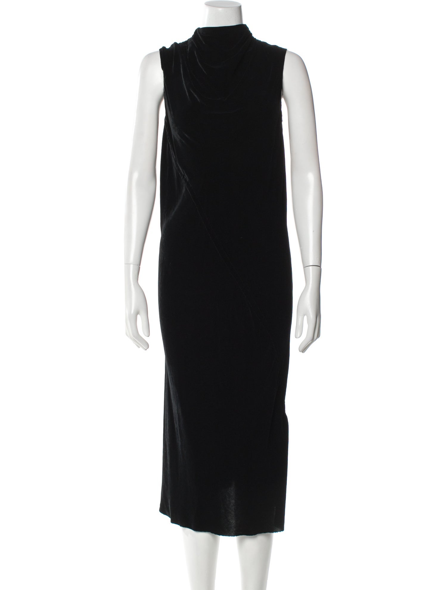 Rick Owens Cowl Neck Long Dress