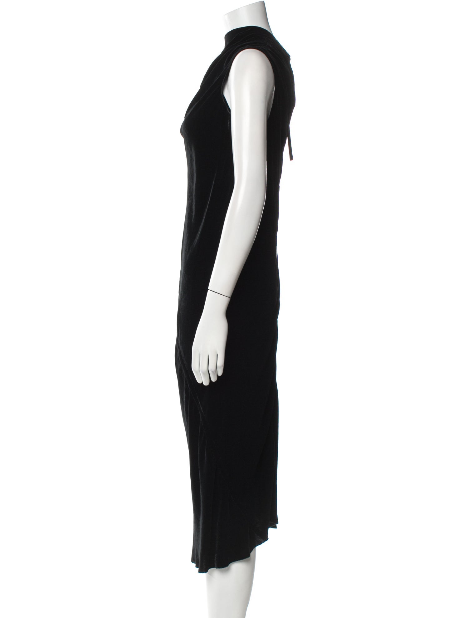 Rick Owens Cowl Neck Long Dress