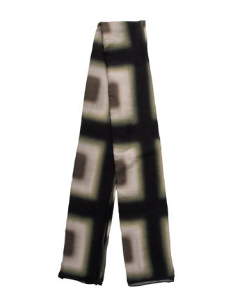 Rick Owens Glitter Printed Scarf
