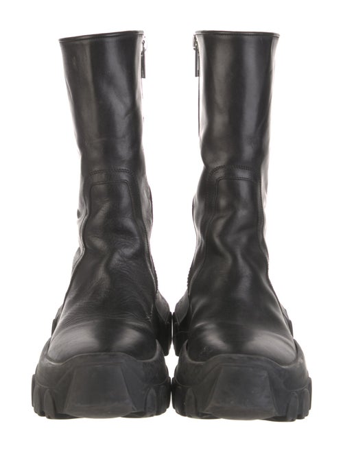 Rick Owens Leather Rain Boots