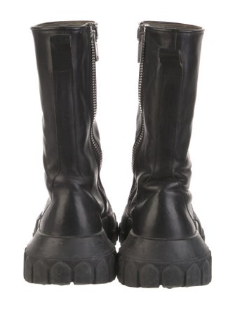 Rick Owens Leather Rain Boots