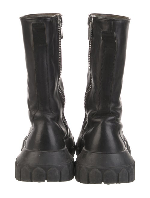 Rick Owens Leather Rain Boots