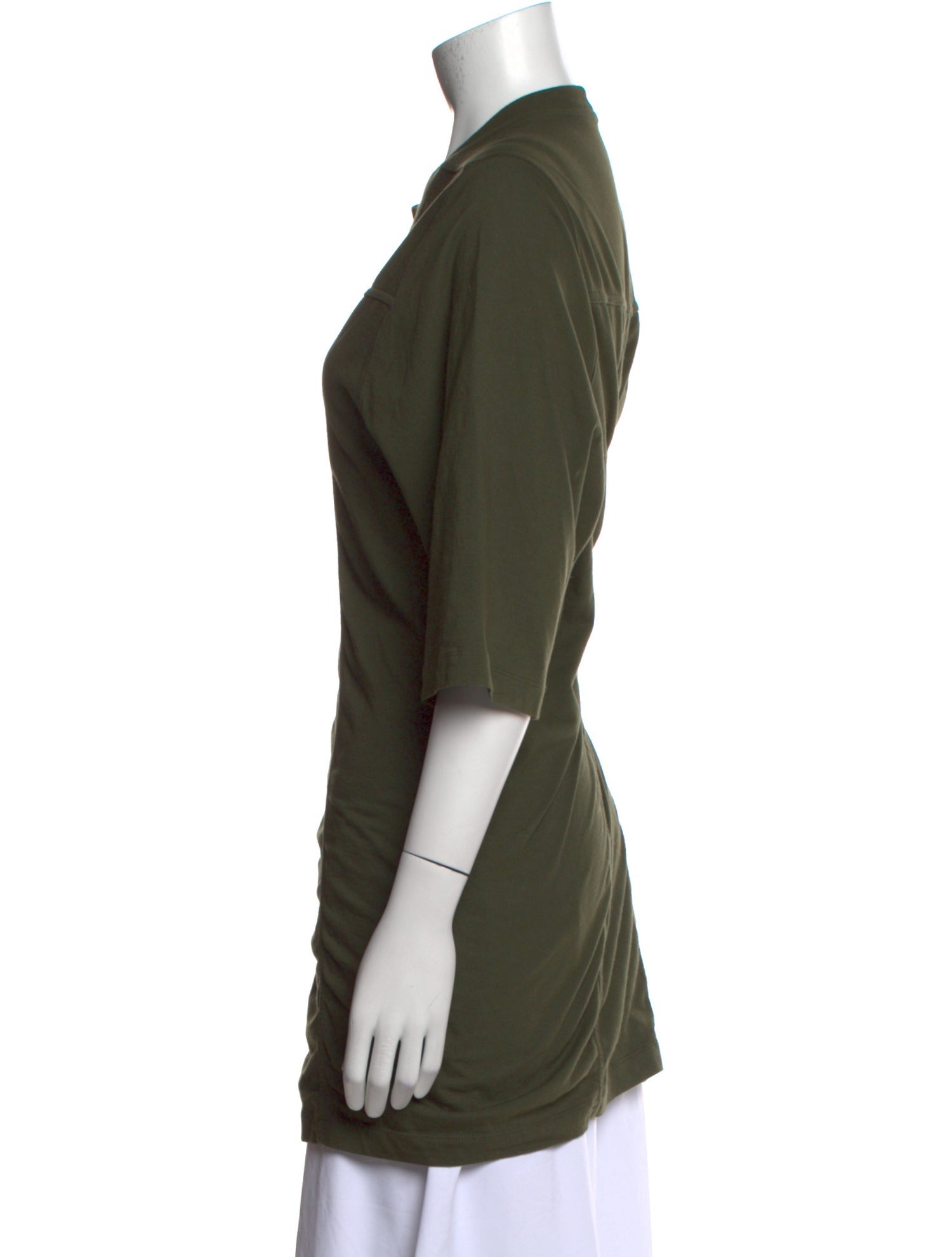 Rick Owens Crew Neck Three-Quarter Sleeve Tunic