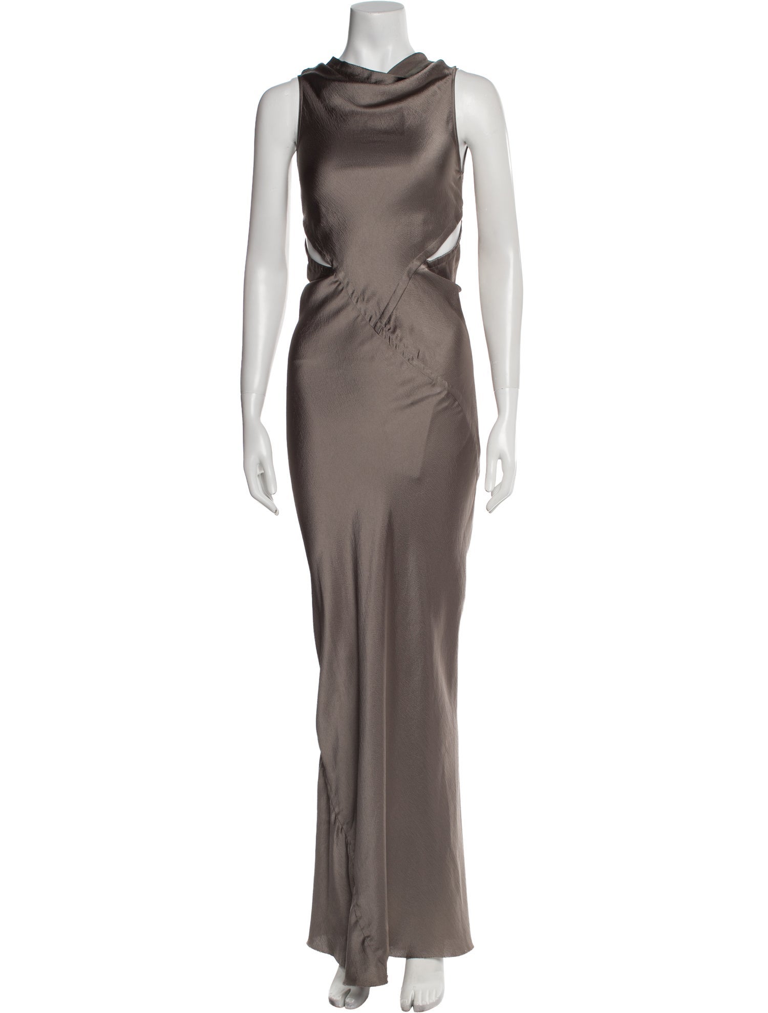 Rick Owens Cowl Neck Long Dress