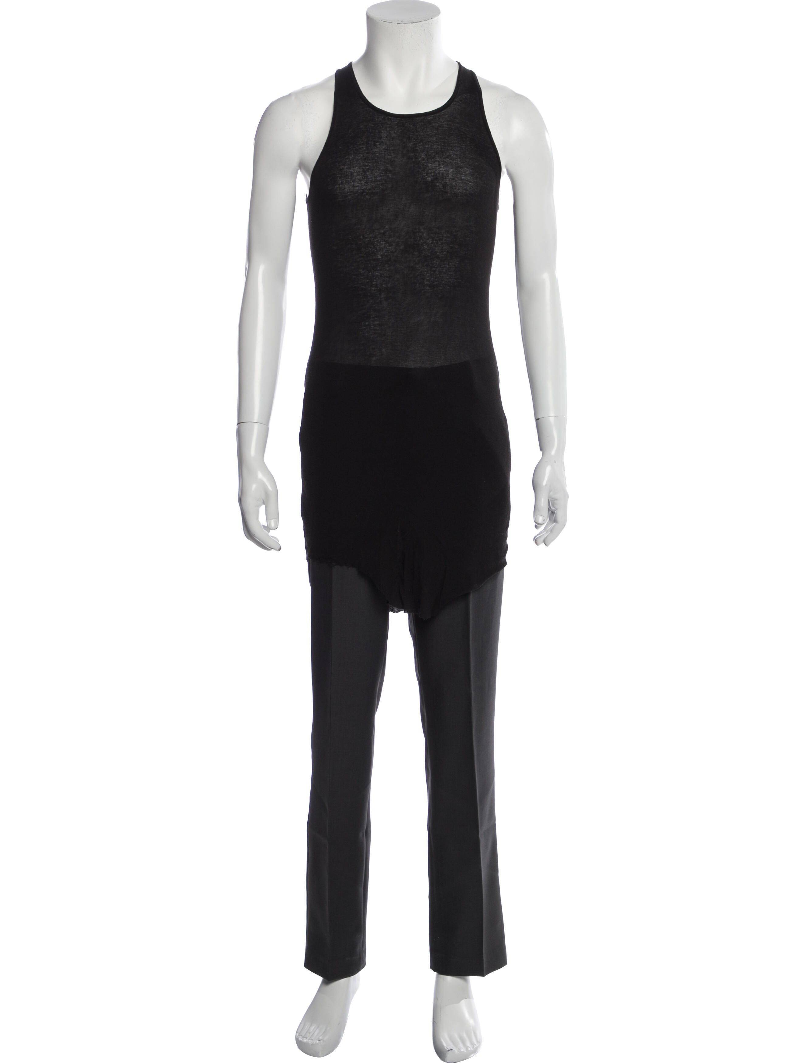 Rick Owens Scoop Neck Sleeveless Tank