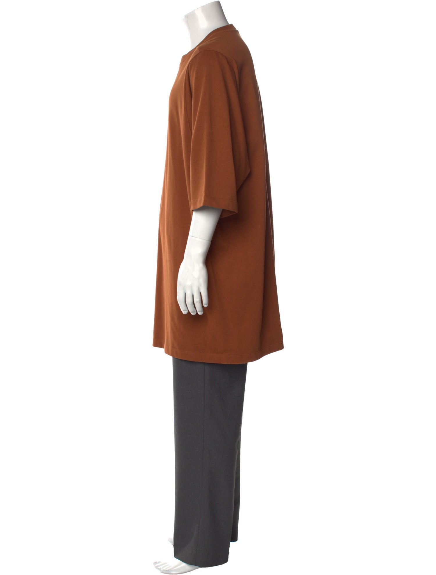 Rick Owens Crew Neck Three-Quarter Sleeve T-Shirt