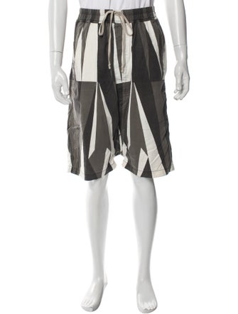 Rick Owens Drkshdw Striped Jogger Shorts
