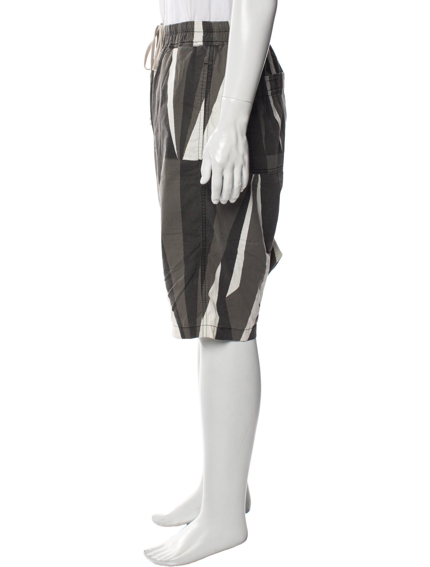 Rick Owens Drkshdw Striped Jogger Shorts