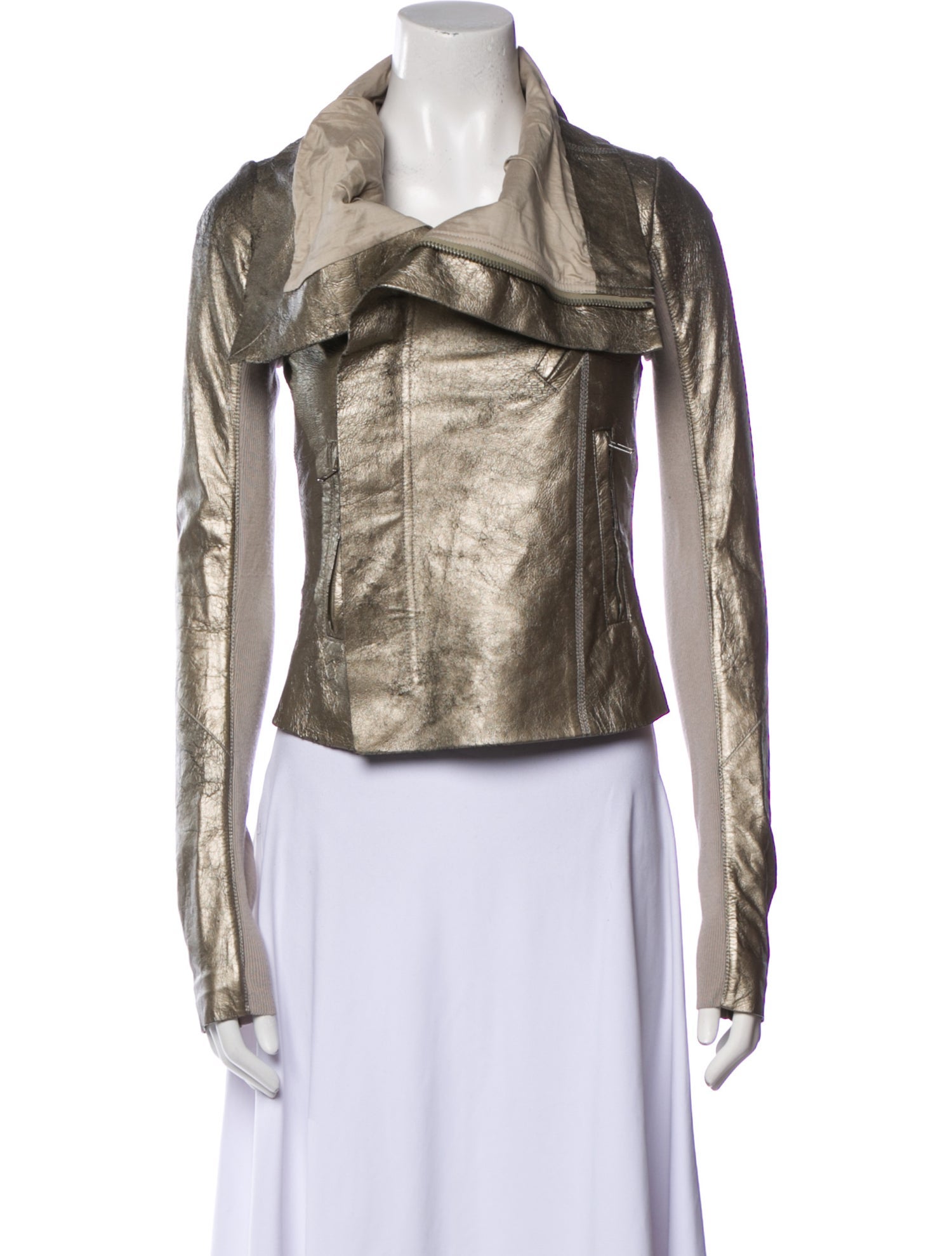 Rick Owens Leather Biker Jacket