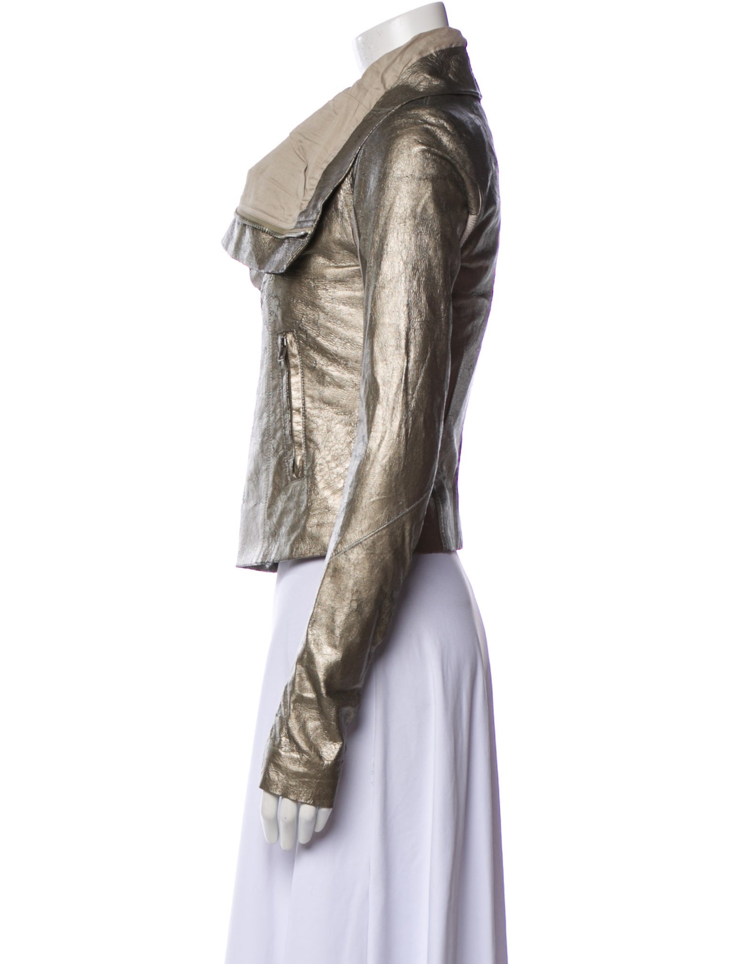 Rick Owens Leather Biker Jacket