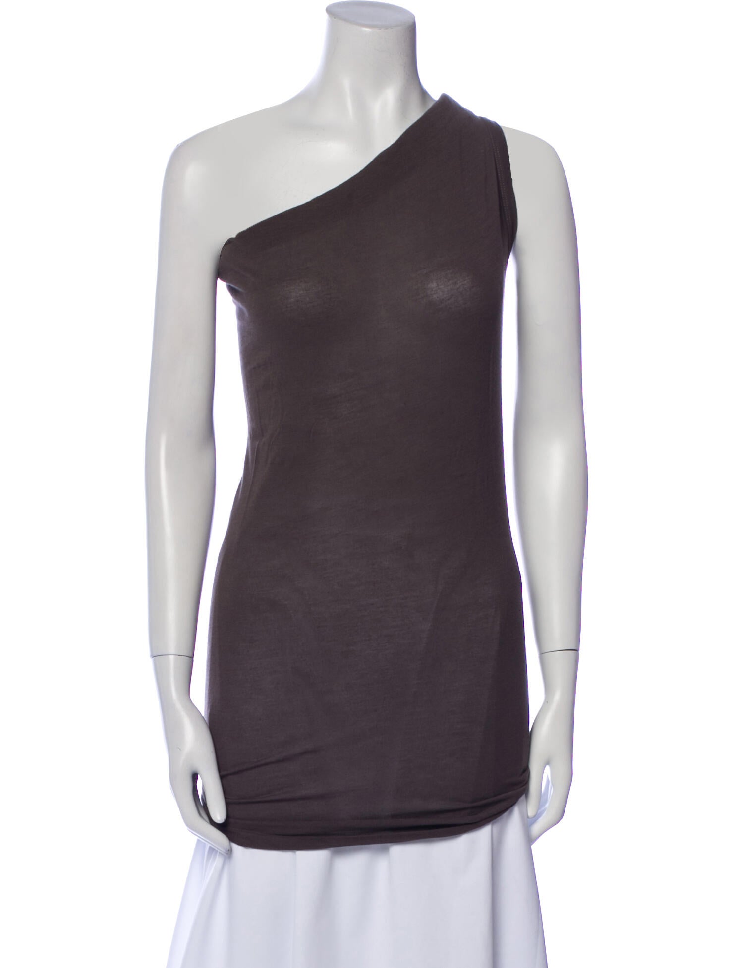 Rick Owens One-Shoulder Sleeveless Tunic