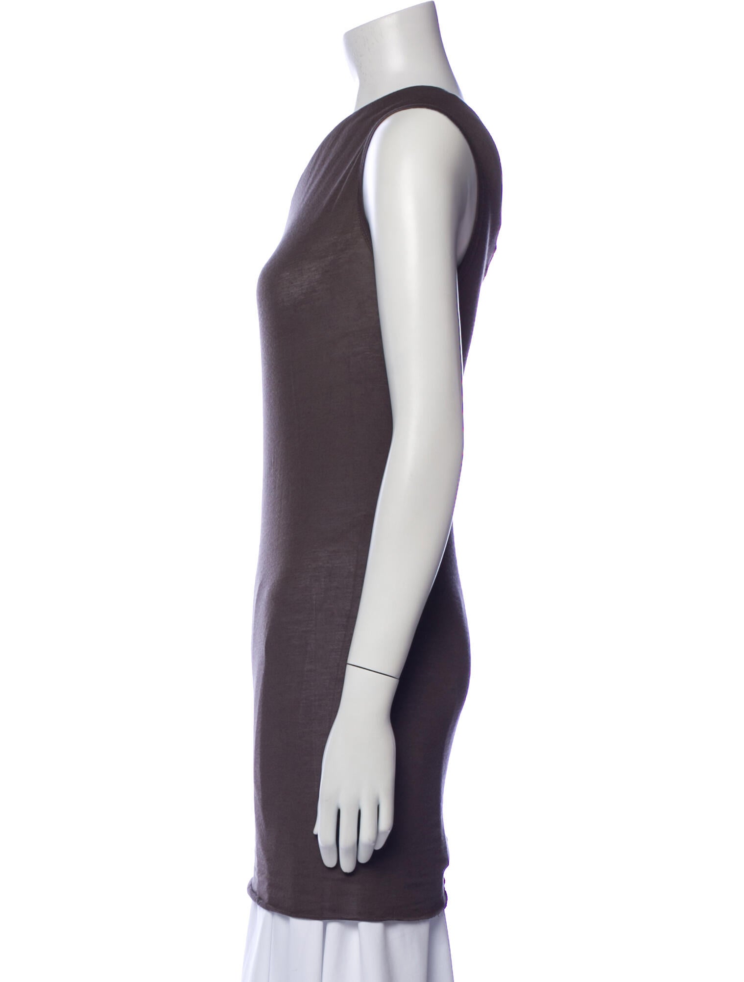 Rick Owens One-Shoulder Sleeveless Tunic