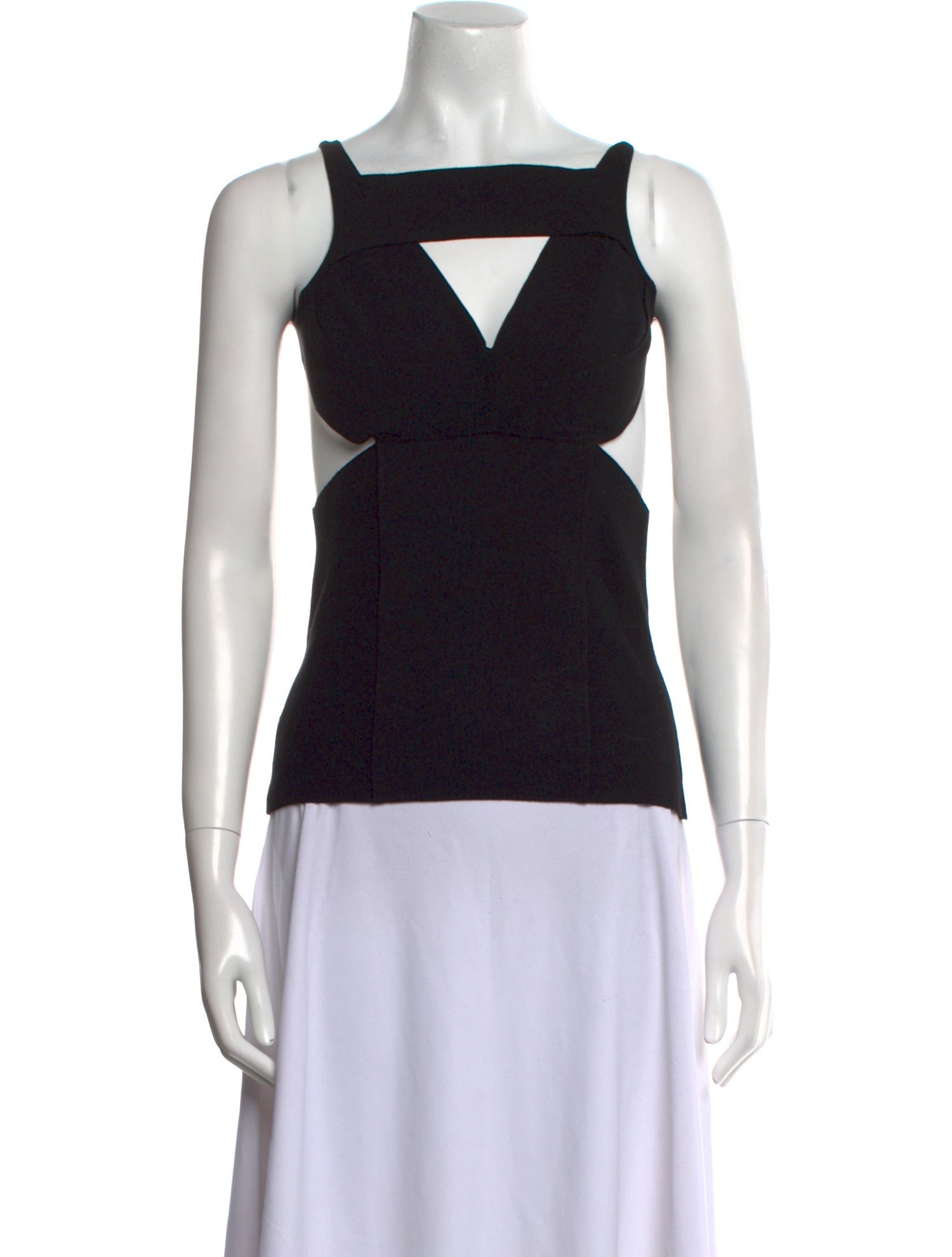Rick Owens Square Neckline Sleeveless Top