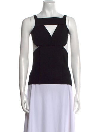 Rick Owens Square Neckline Sleeveless Top