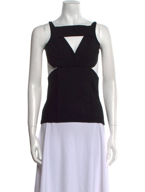 Rick Owens Square Neckline Sleeveless Top