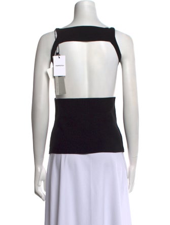 Rick Owens Square Neckline Sleeveless Top