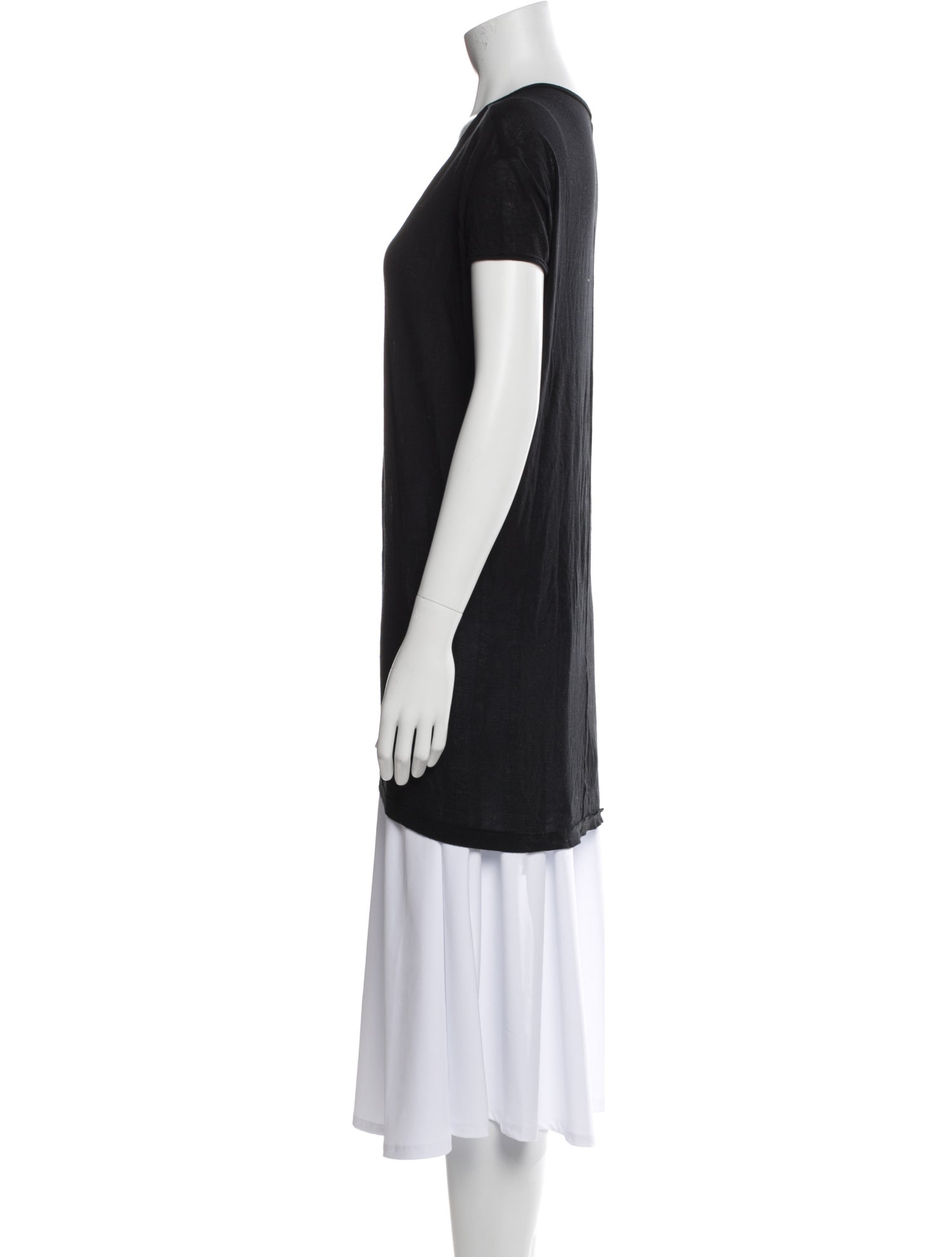 Rick Owens Scoop Neck Short Sleeve T-Shirt