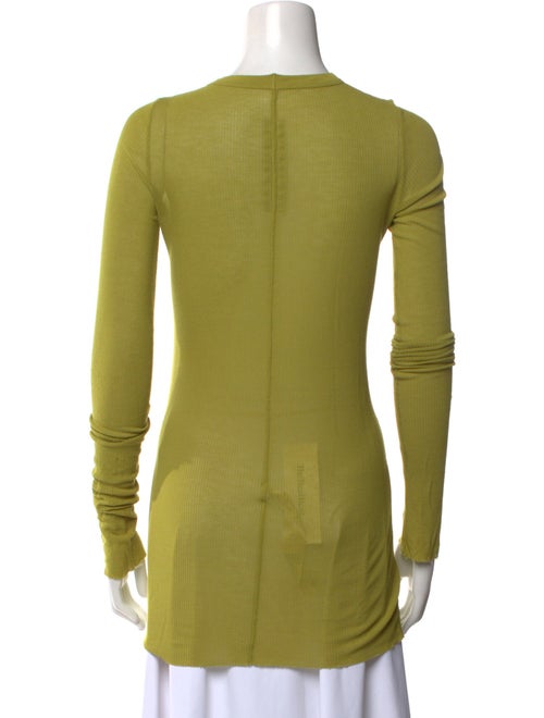 Rick Owens Crew Neck Long Sleeve Top