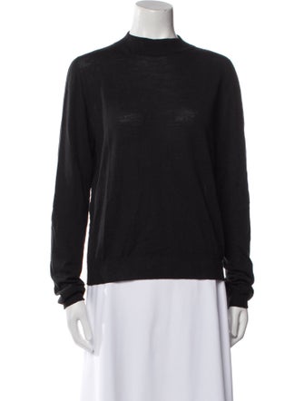 Rick Owens Virgin Wool Mock Neck Sweater