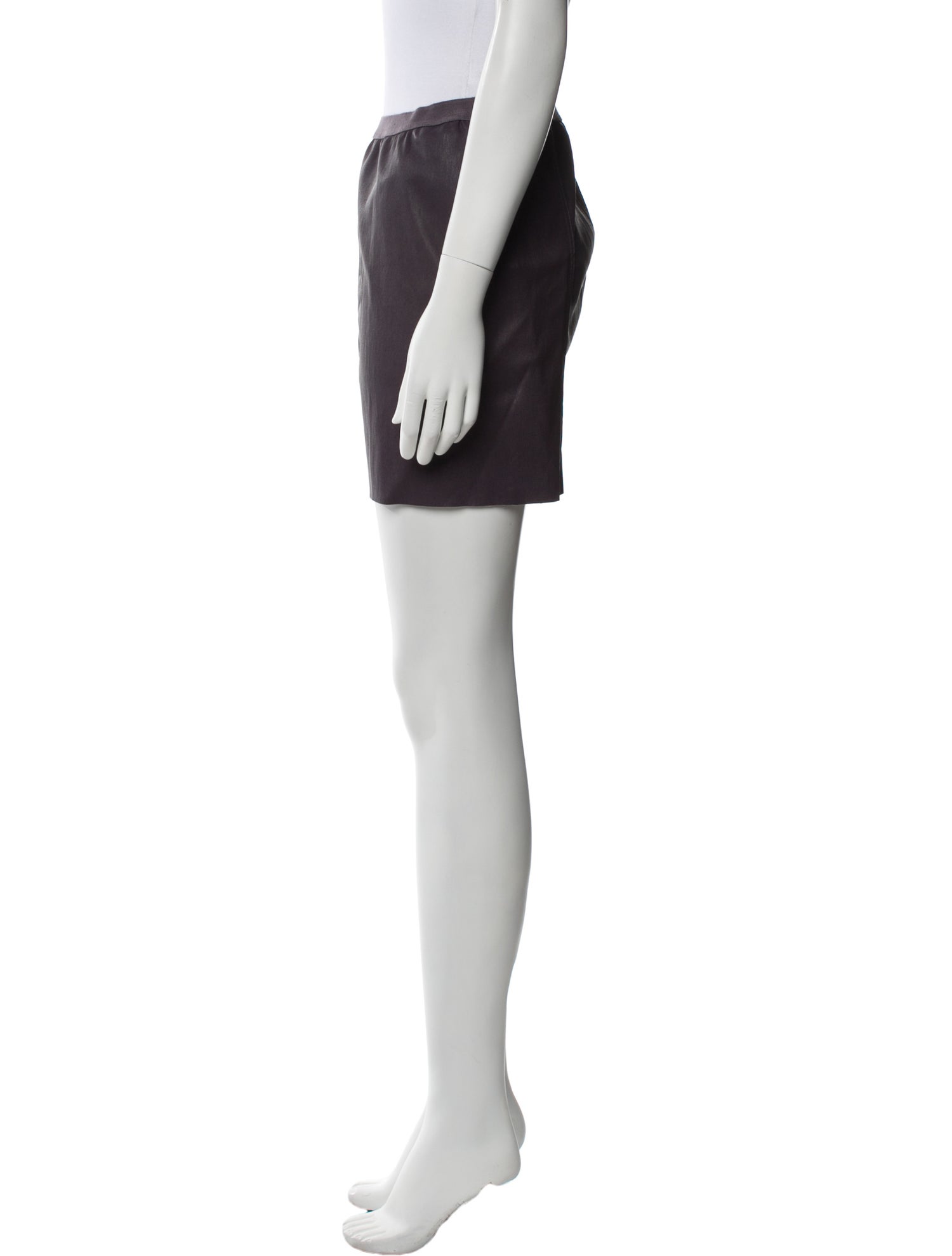 Rick Owens Lamb Leather Mini Skirt