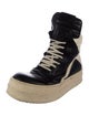 Rick Owens Drkshdw Leather Colorblock Pattern Sneakers