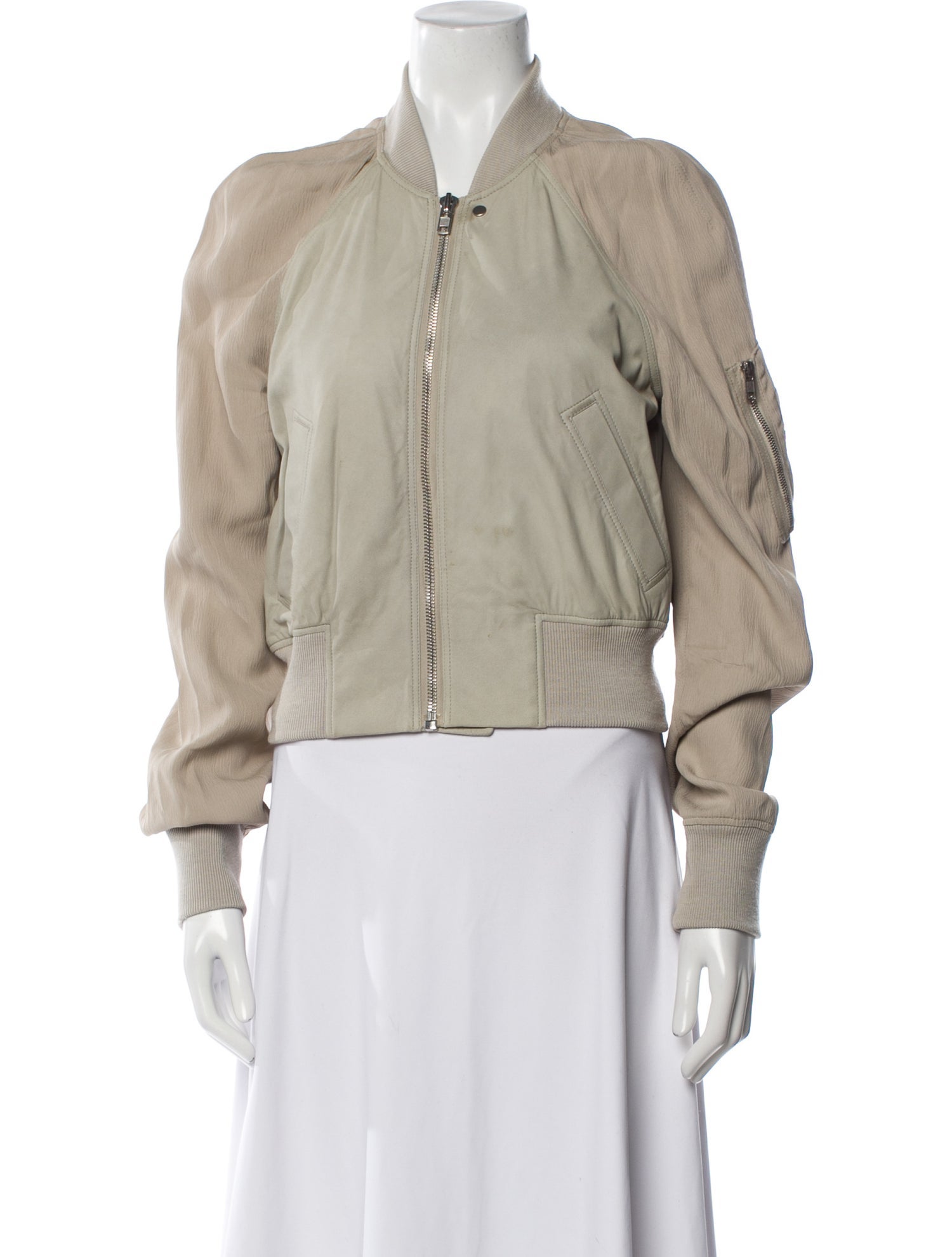 Rick Owens 2016 'Cyclops' Cropped Flight Bomber Bomber Jacket