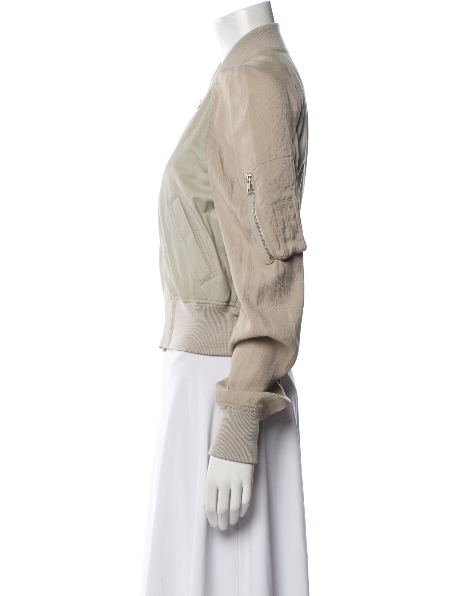 Rick Owens 2016 'Cyclops' Cropped Flight Bomber Bomber Jacket