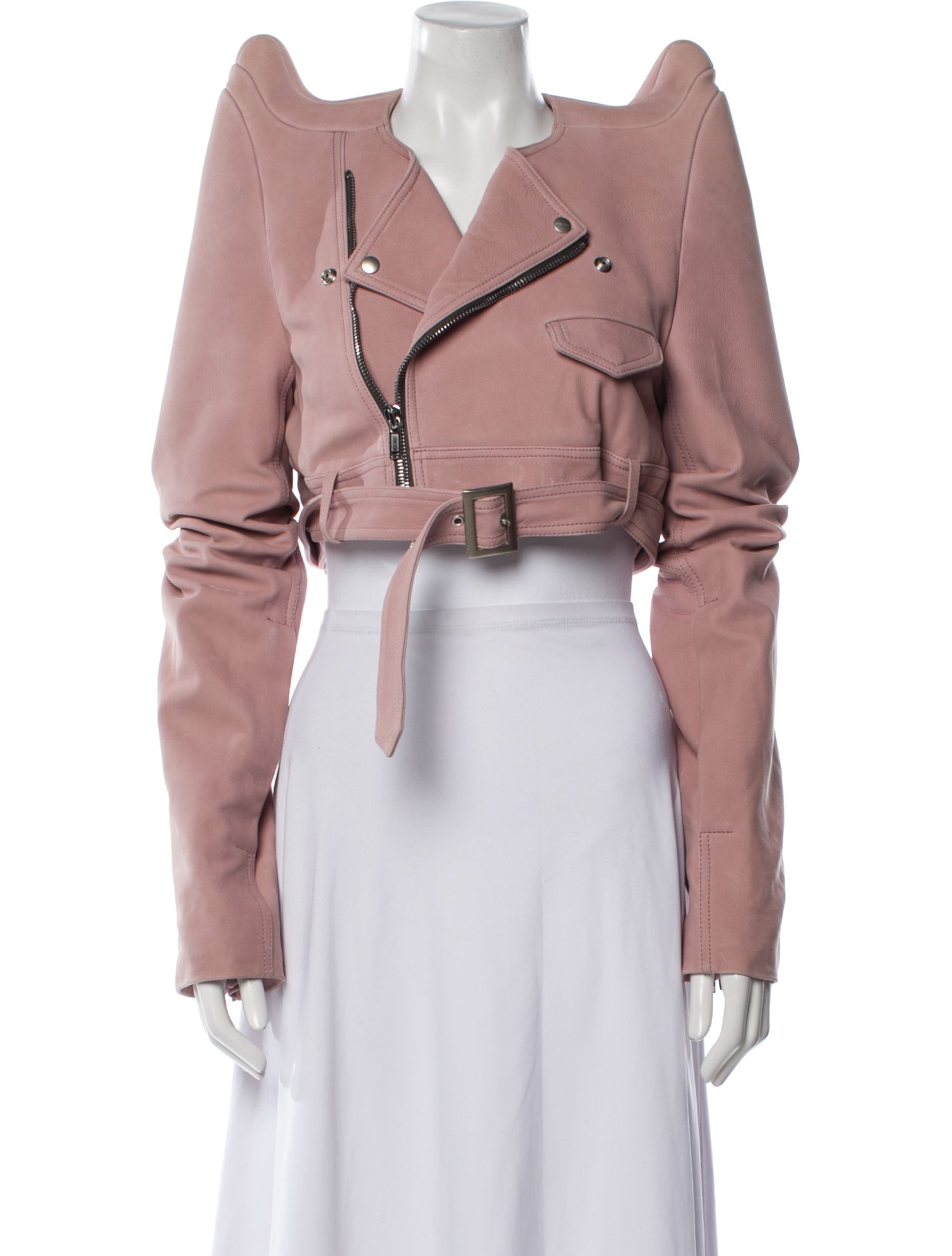 Rick Owens 2024 'Lido' Tec Micro Biker Biker Jacket