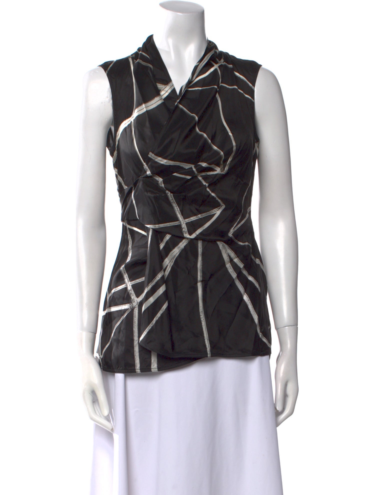 Rick Owens Leather Printed Top