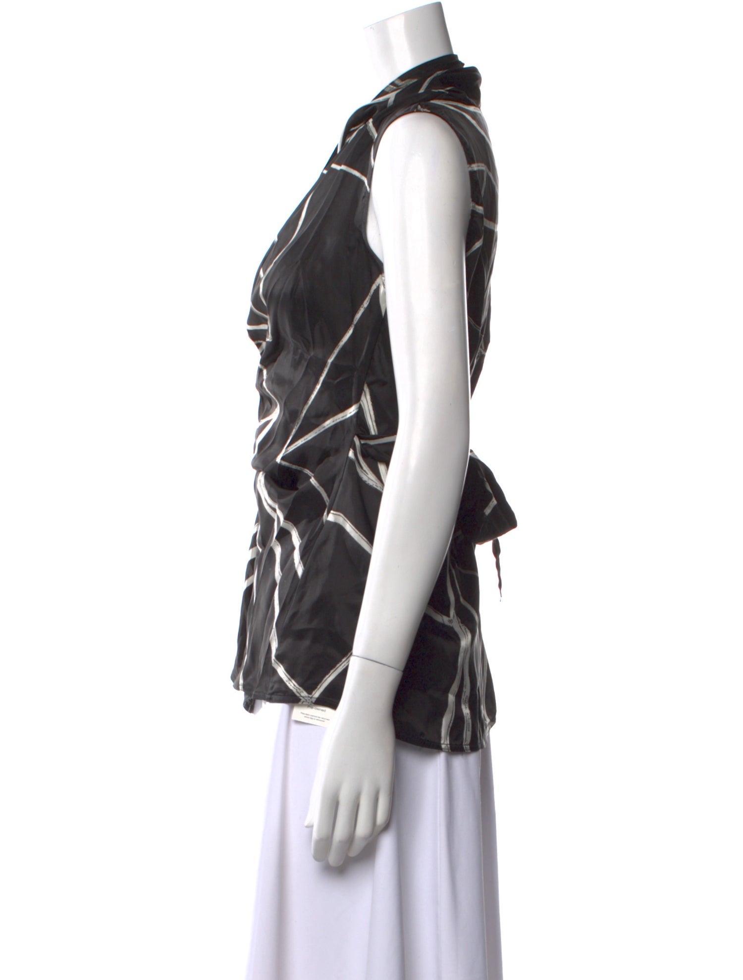 Rick Owens Leather Printed Top