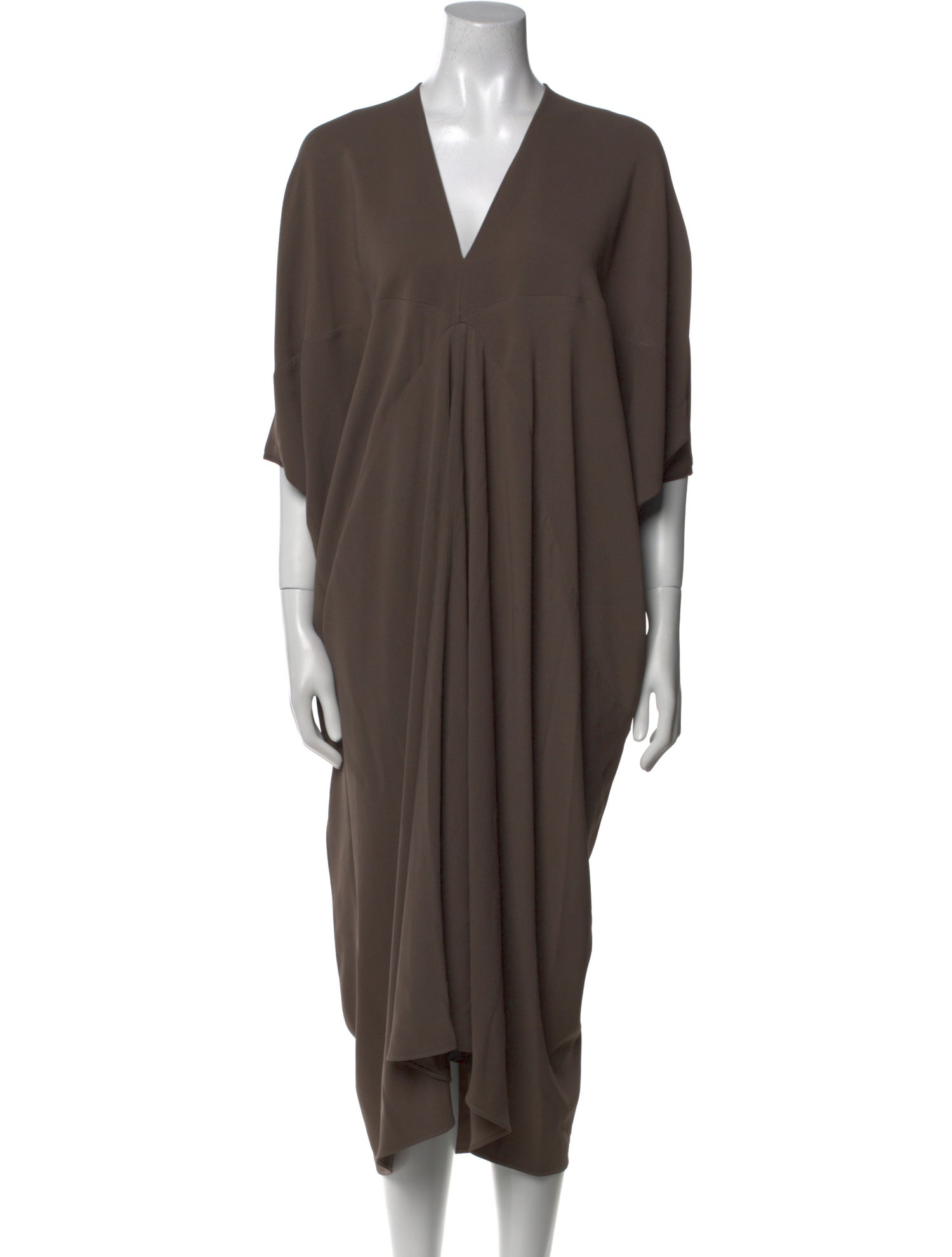 Rick Owens V-Neck Midi Length Dress