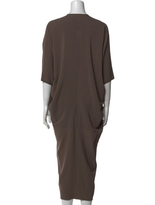 Rick Owens V-Neck Midi Length Dress