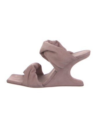 Rick Owens Suede Slides