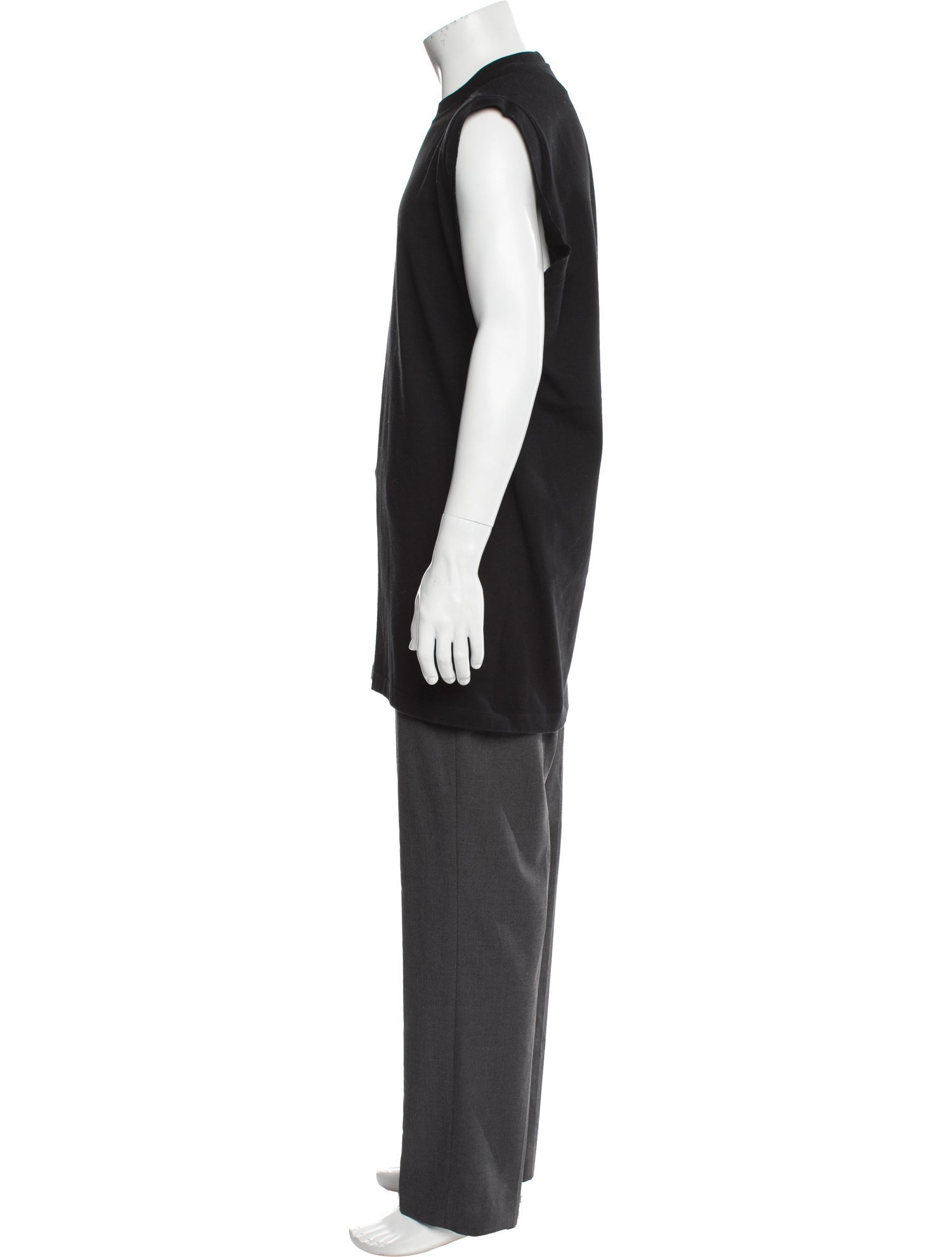 Rick Owens Crew Neck Sleeveless T-Shirt