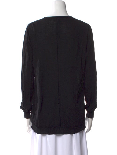 Rick Owens Virgin Wool V-Neck Top