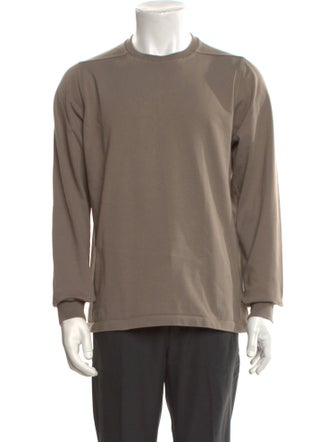 Rick Owens Crew Neck Long Sleeve Sweatshirt