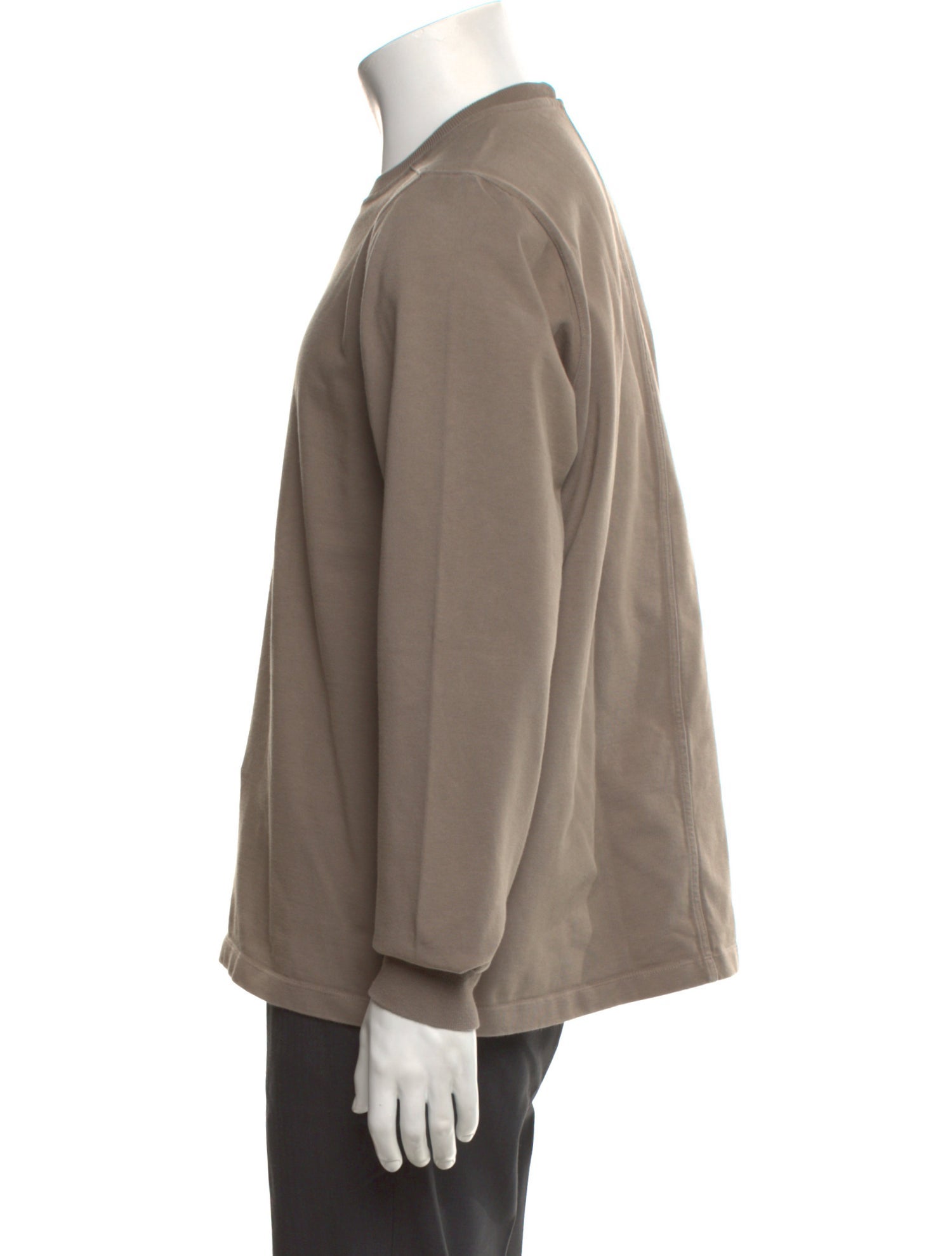 Rick Owens Crew Neck Long Sleeve Sweatshirt