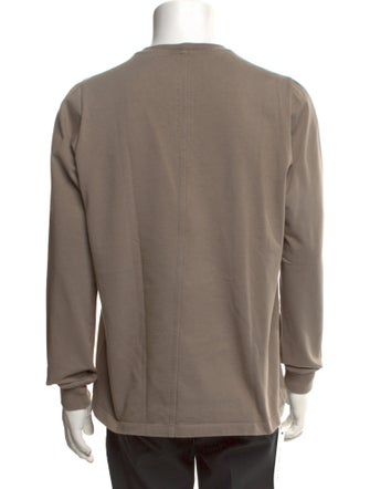 Rick Owens Crew Neck Long Sleeve Sweatshirt