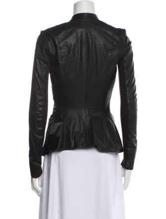Rick Owens Calf Leather Biker Jacket