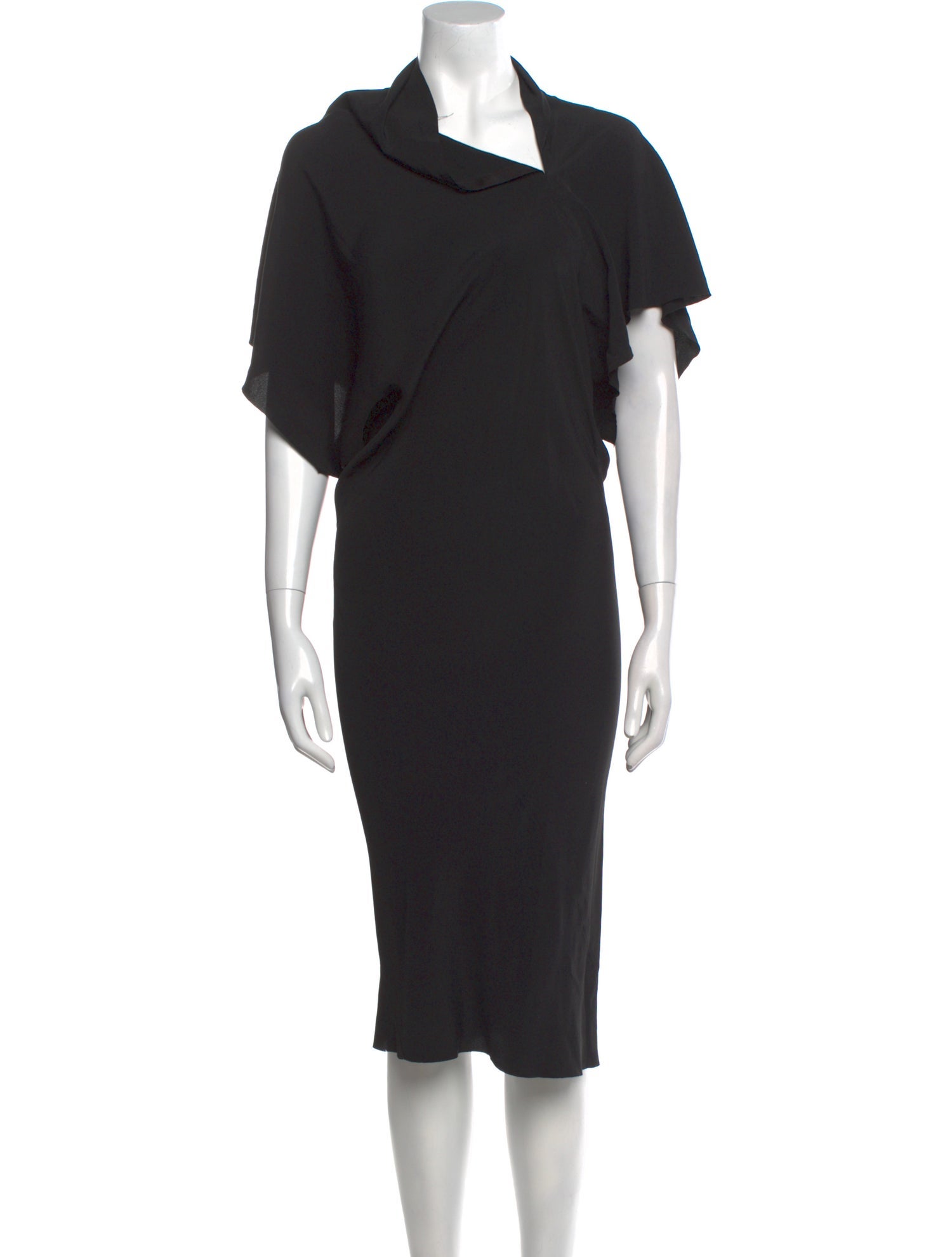 Rick Owens Cowl Neck Knee-Length Dress