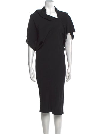Rick Owens Cowl Neck Knee-Length Dress